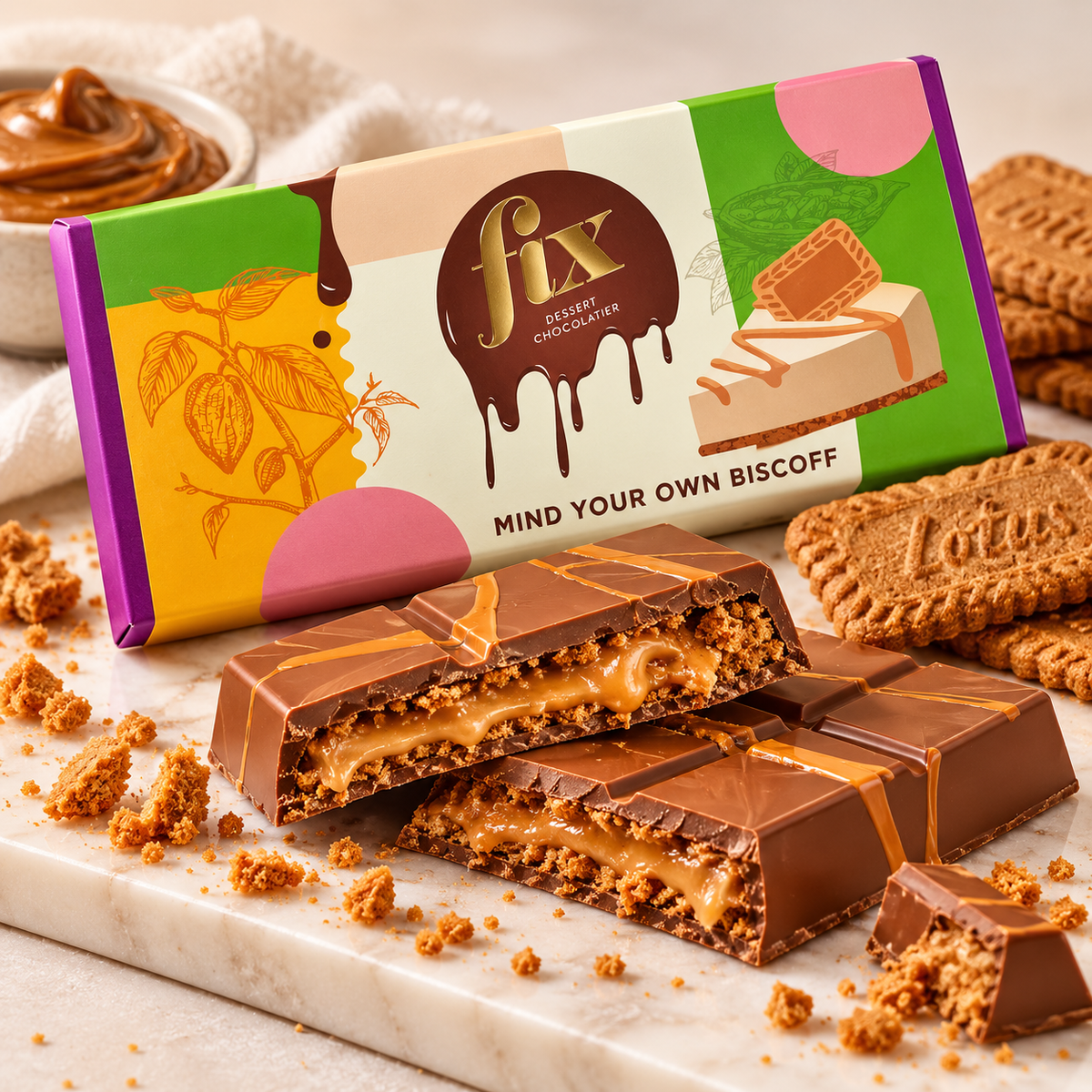FIX Chocolate Bar – Mind Your Own Biscoff