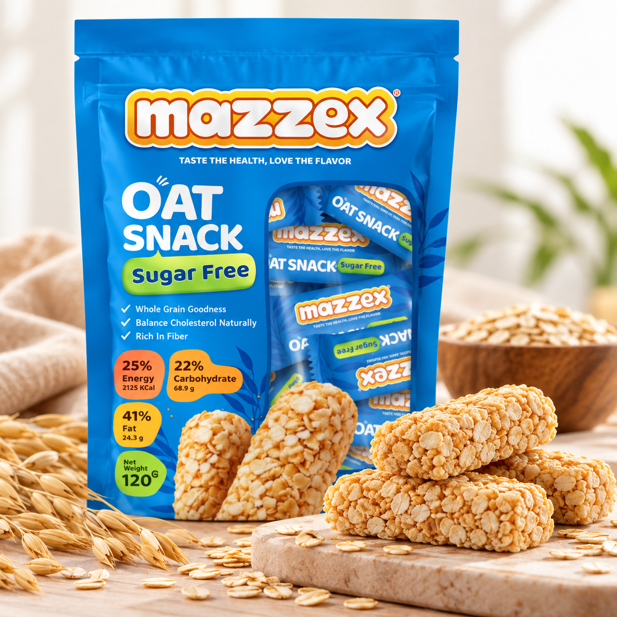 Mazzex Oat Snack – Sugar Free